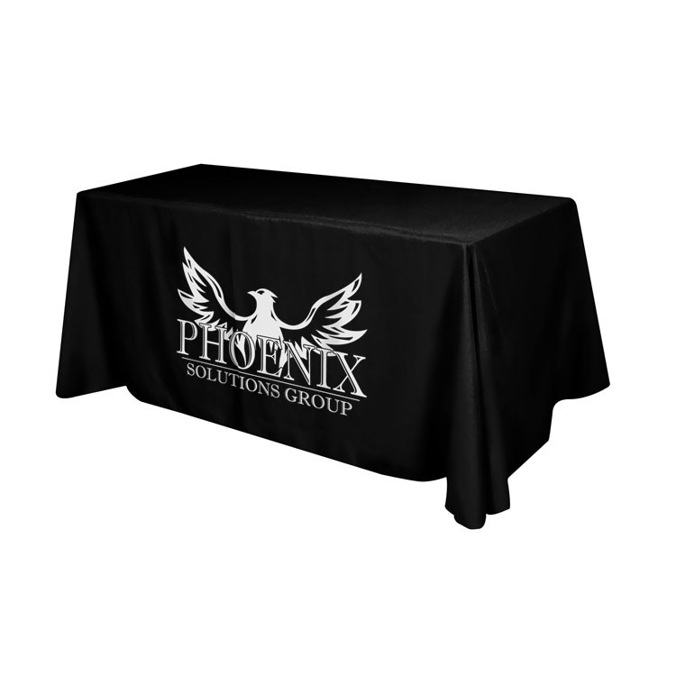Flat 4-sided Table Cover - fits 6 foot standard table: Polyester 3
