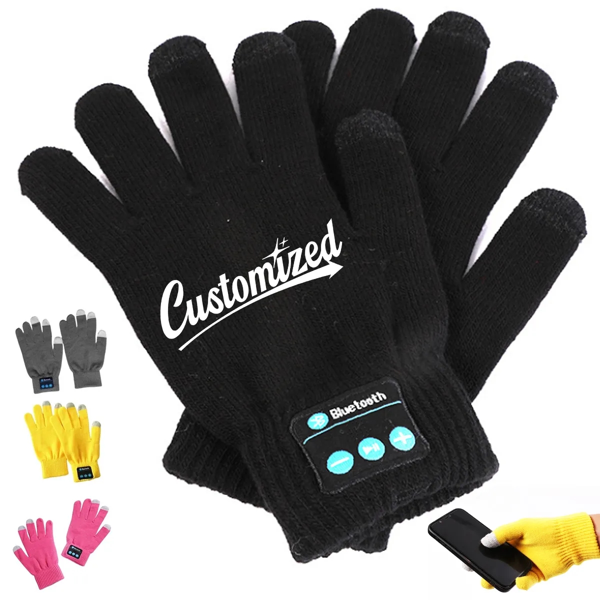 Bluetooth Touchscreen Gloves Wireless Call Music 6