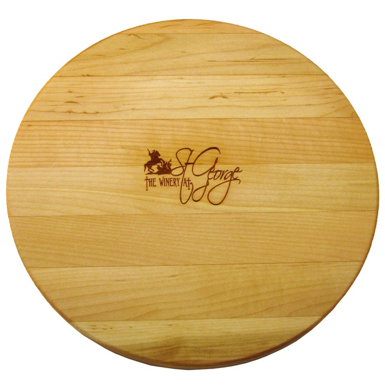 Round Wood Cutting Board 12" 2