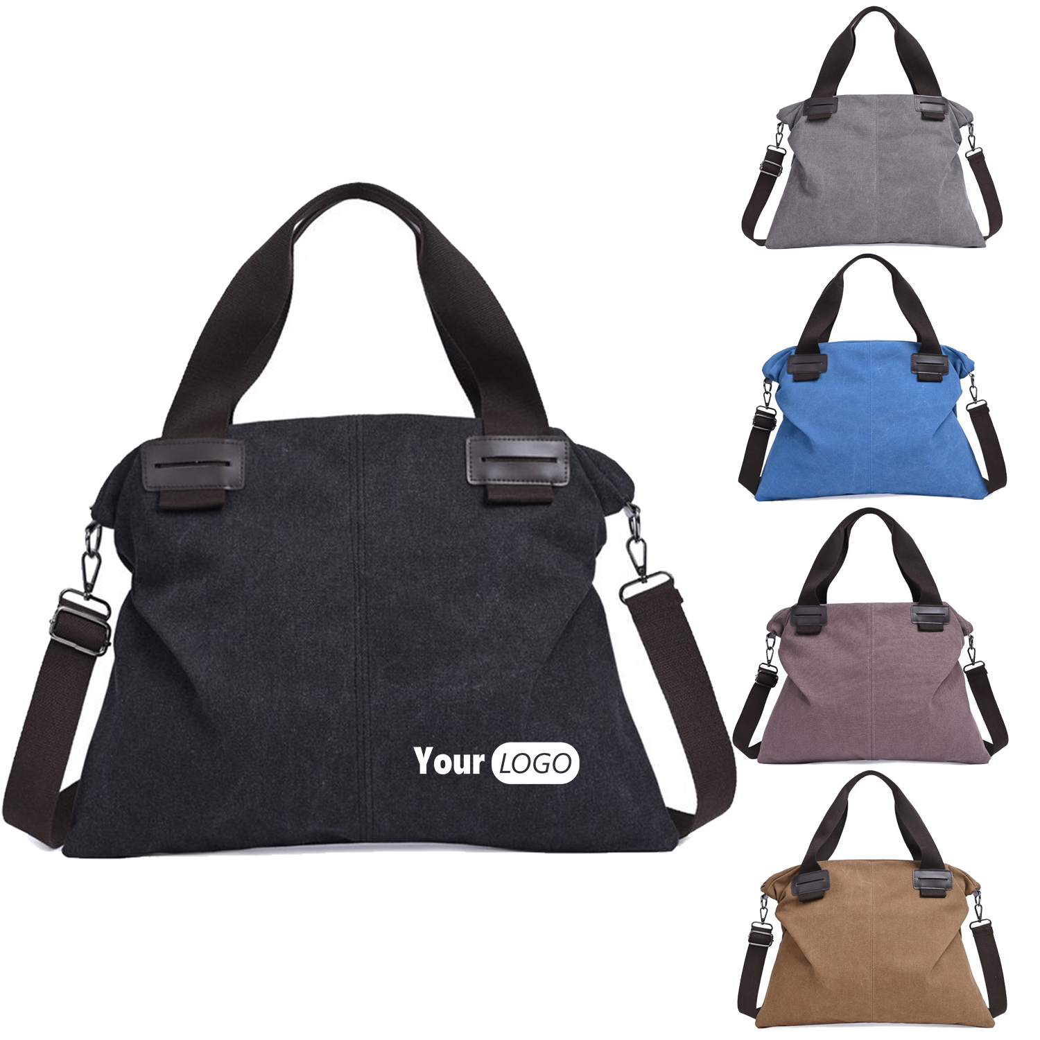 Women's Canvas Tote Bag Vintage Shoulder Crossbody 8