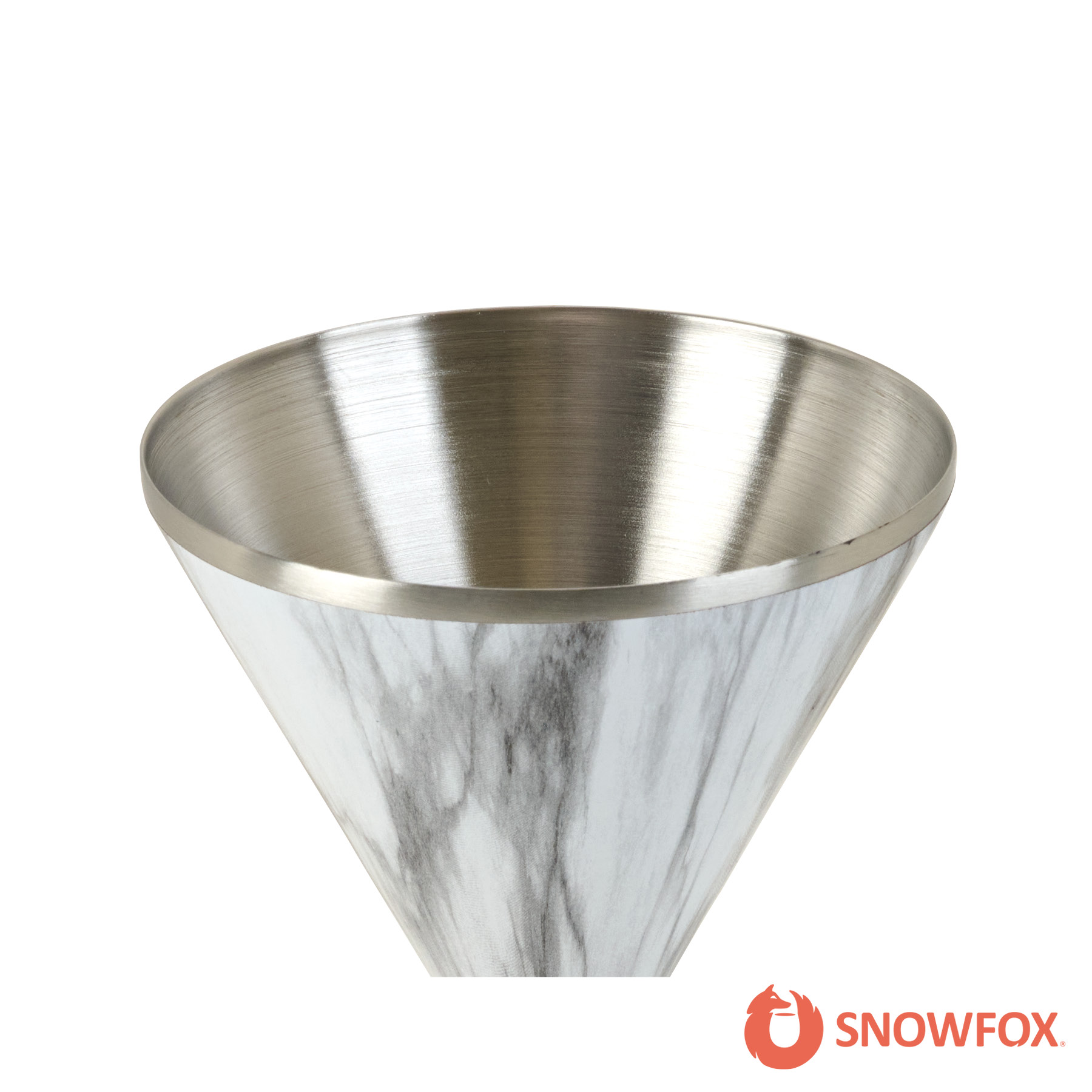 Snowfox® 8 oz. Double Wall Steel Stemmed Martini Glass 58