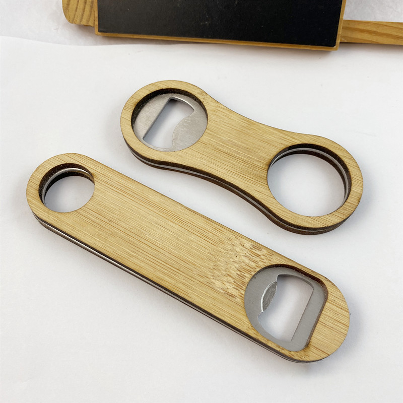 2 in 1 Custom Shape Wooden Key Pendant and Bottle Opener 6
