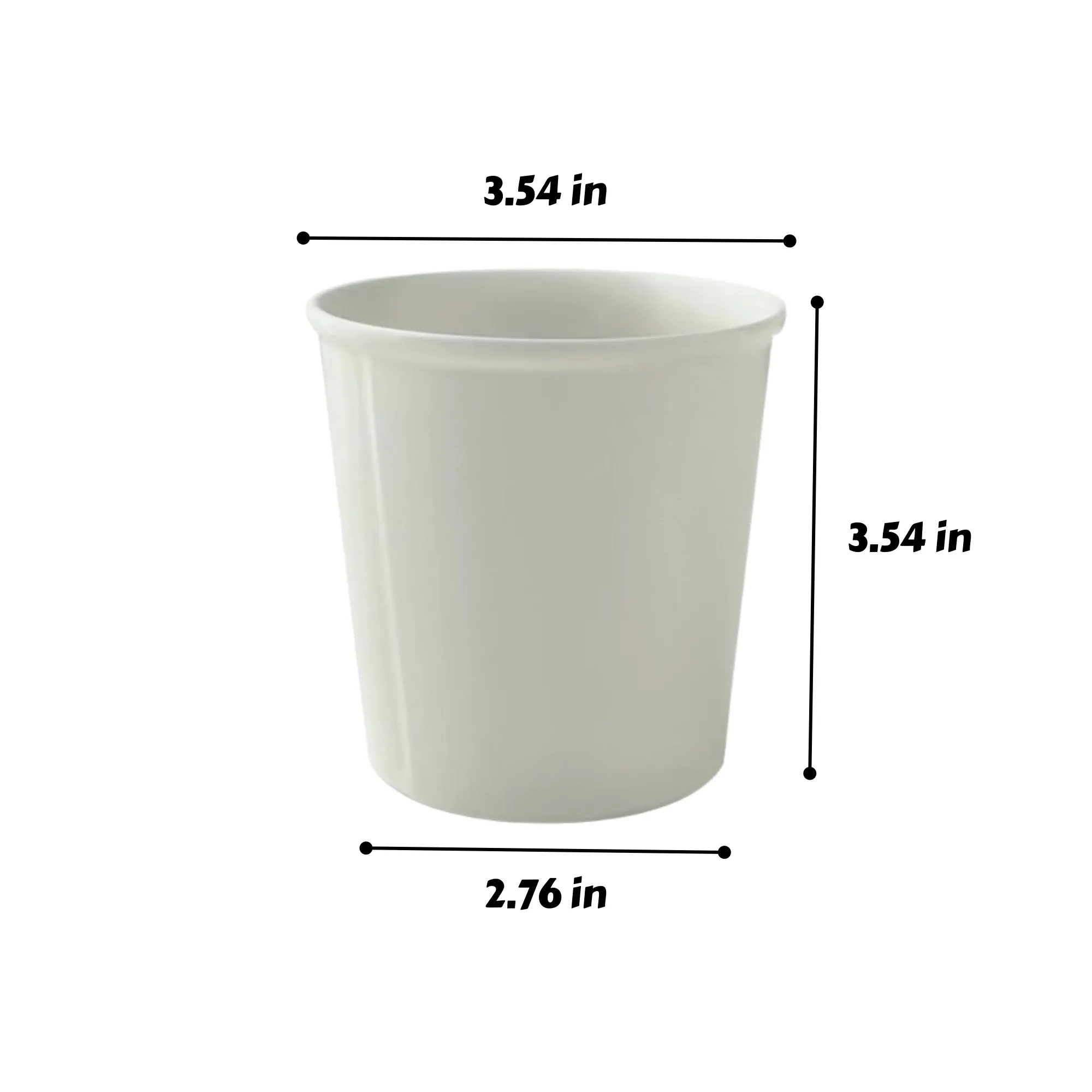 Pure White Minimalist Ceramic Coffee Mug 3