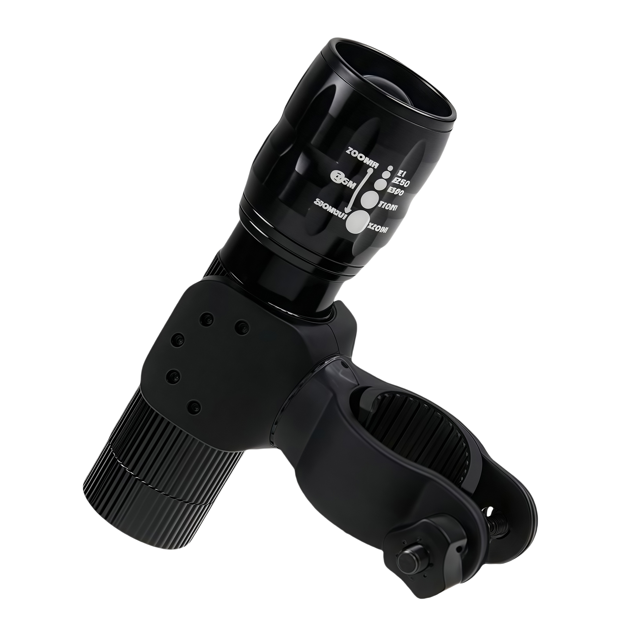 Adjustable Focus Aluminum Bike Flashlight with 3-Mode LED 3