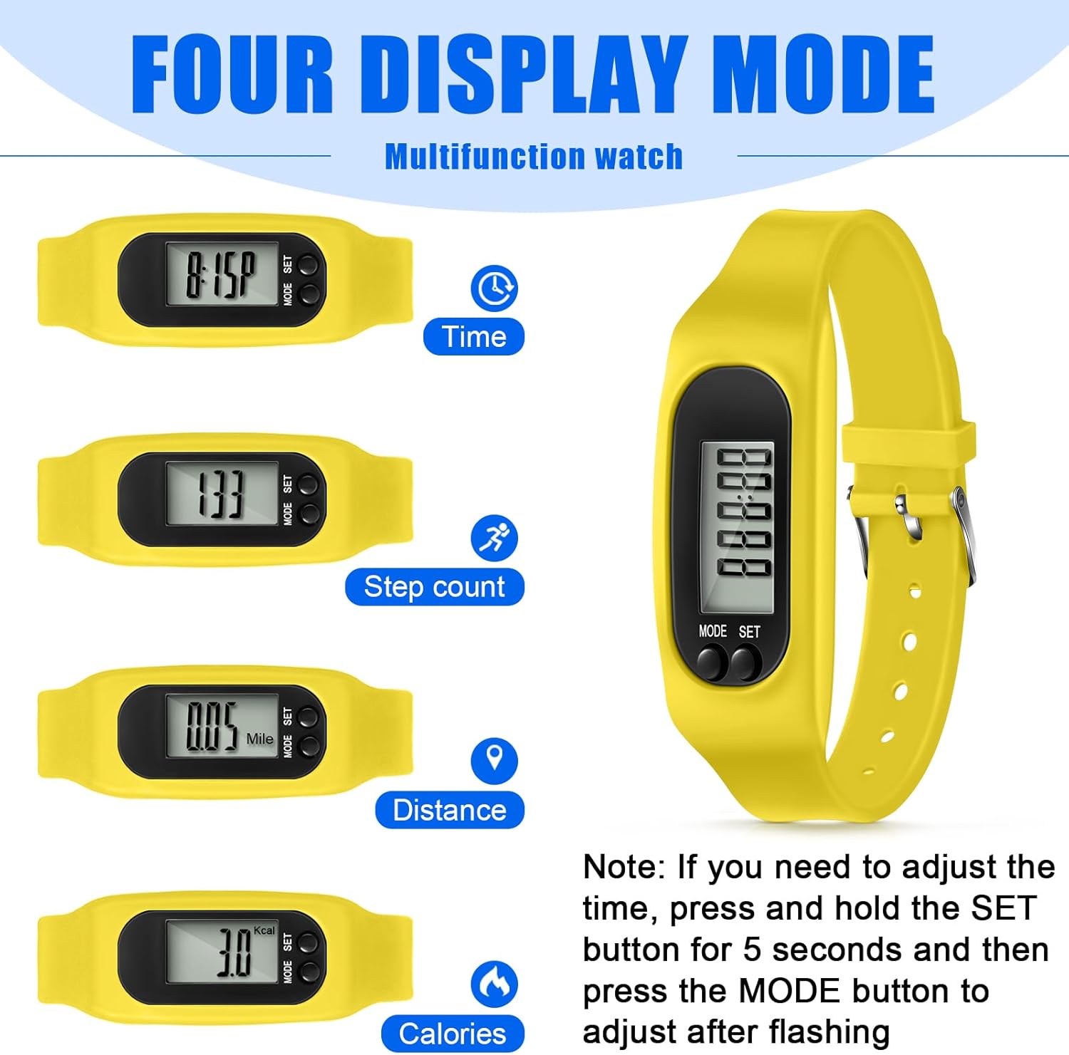 Silicone Pedometer Bracelet 9