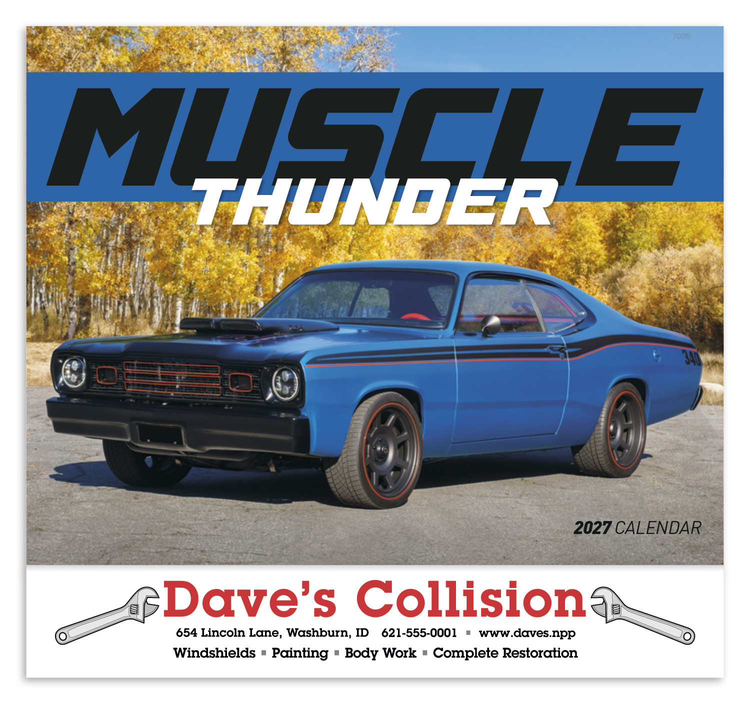 Good Value™ Muscle Thunder - Stapled Calendar 25