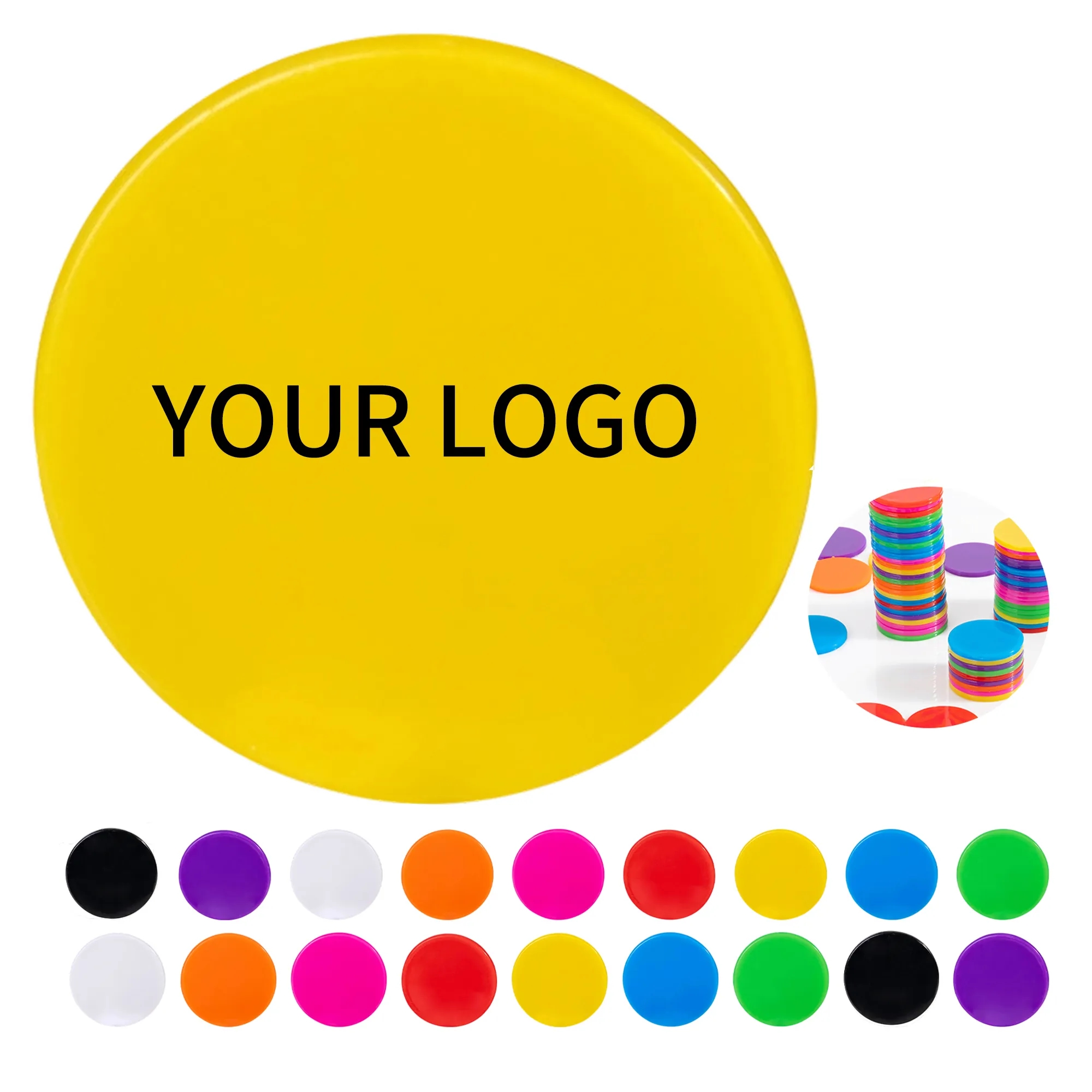 Durable Plastic Token Round Compact for Events or Promotions 6
