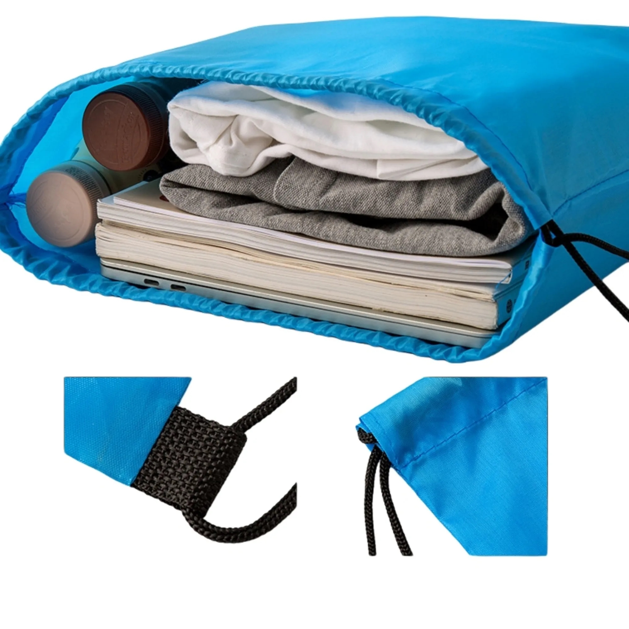 Lightweight Drawstring Backpack Bag Durable 4