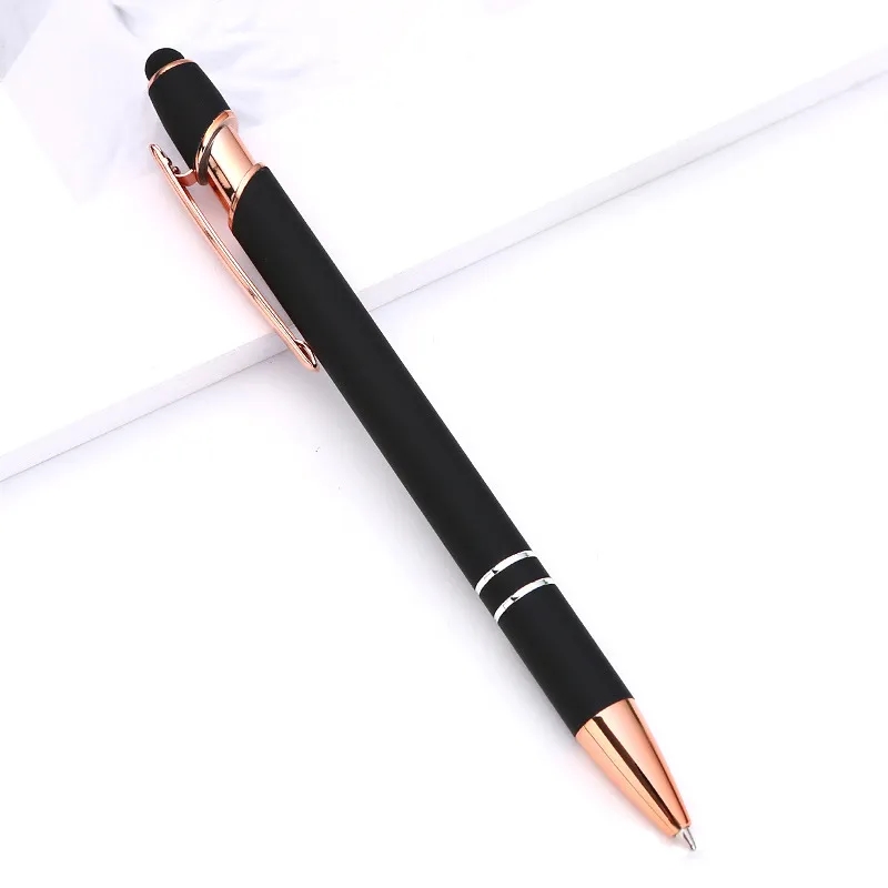 Ellipse Rose Gold Pen with Stylus 3