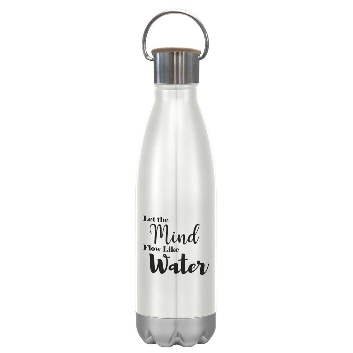 16 Oz. Swiggy Stainless Steel Bottle With Bamboo Lid, custom water bottle with logo imprint 12