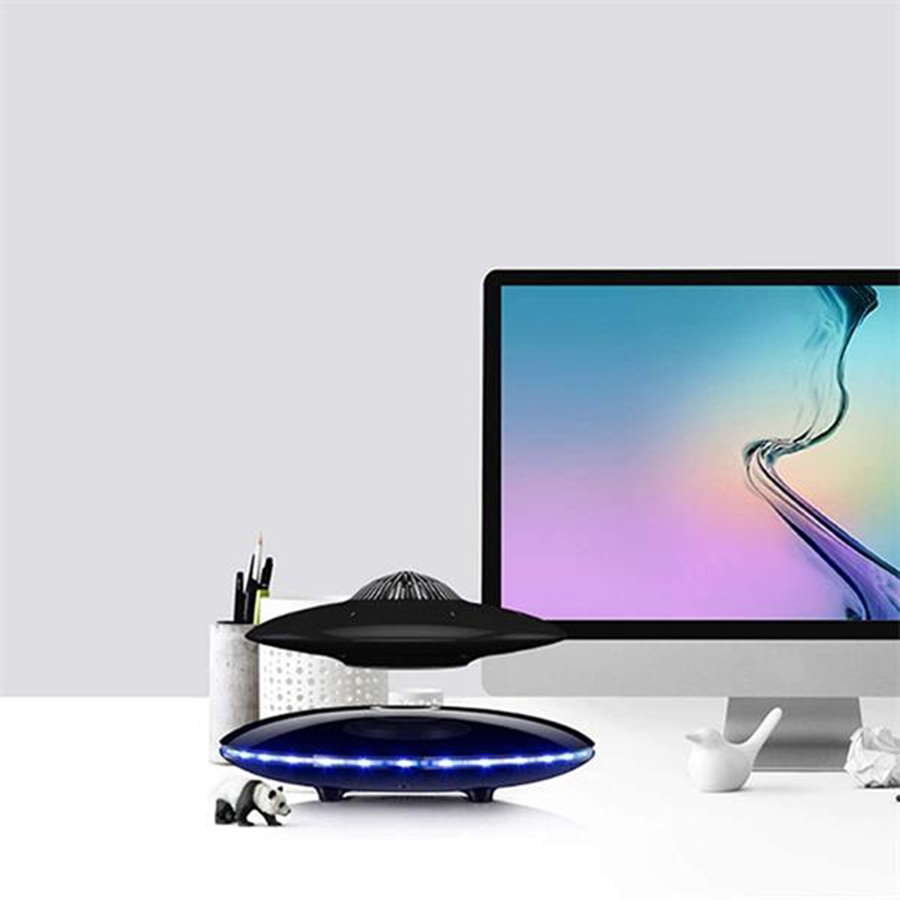 LED Light UFO Floating Bluetooth Speaker 3