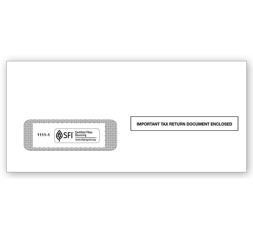 1099 Single-Window Envelope 1