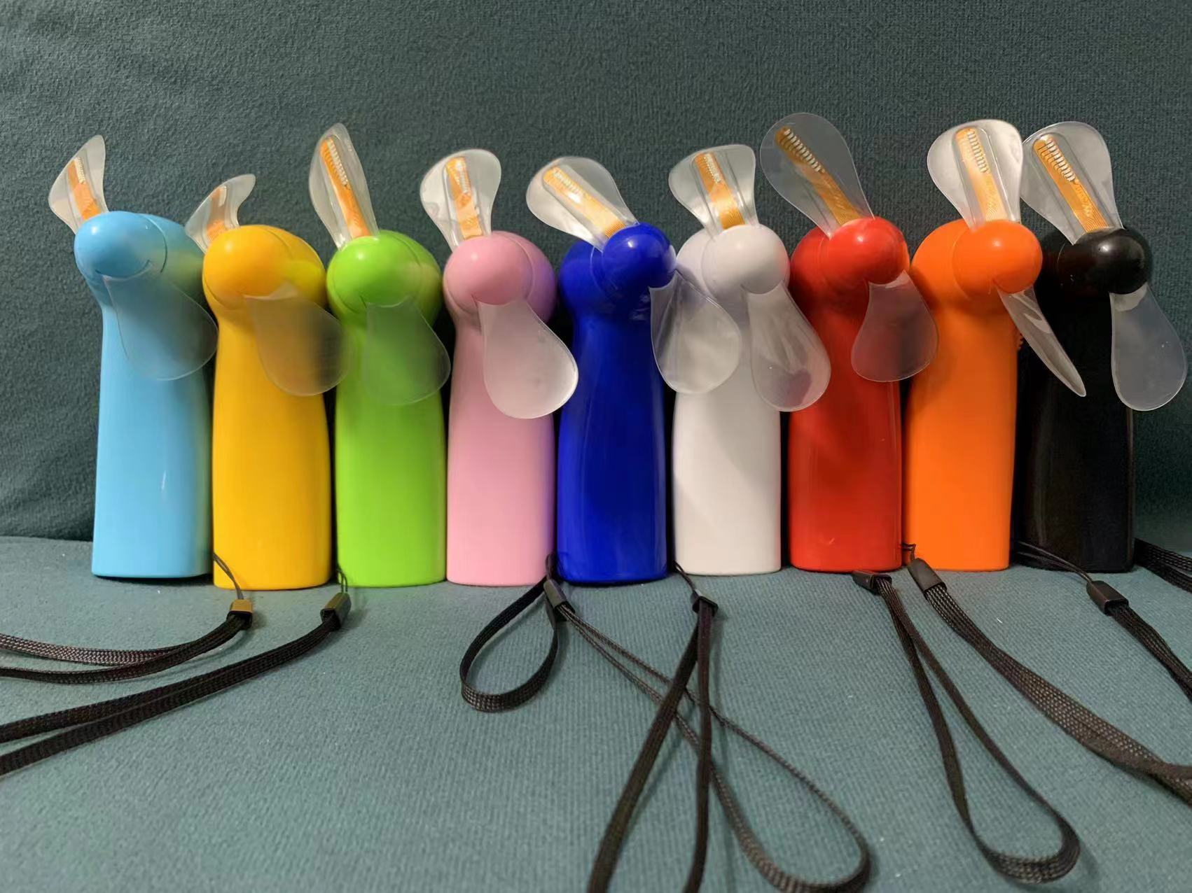 Pre-Programmed White Mini Fan with LED 2