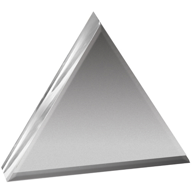 Clear Triangle Acrylic Paperweight (4"x 4"x 3/4") PhotoImage imprint 3
