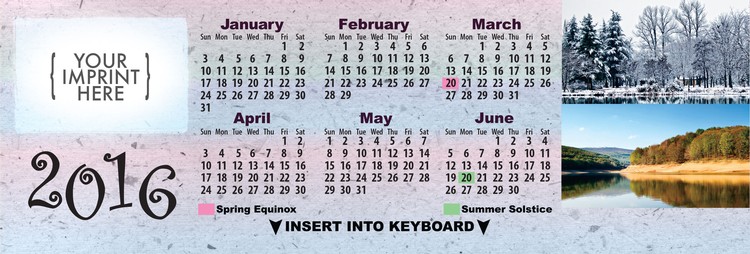 CALENDAR - Four Seasons Keyboard Calendar 2
