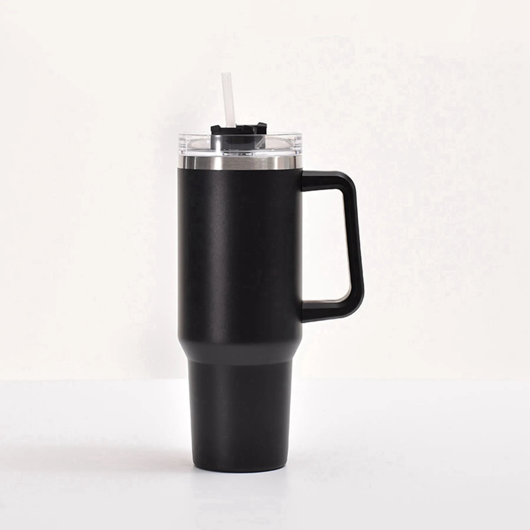 40 oz Vacuum Tumbler with Handle and Straw Lid 9