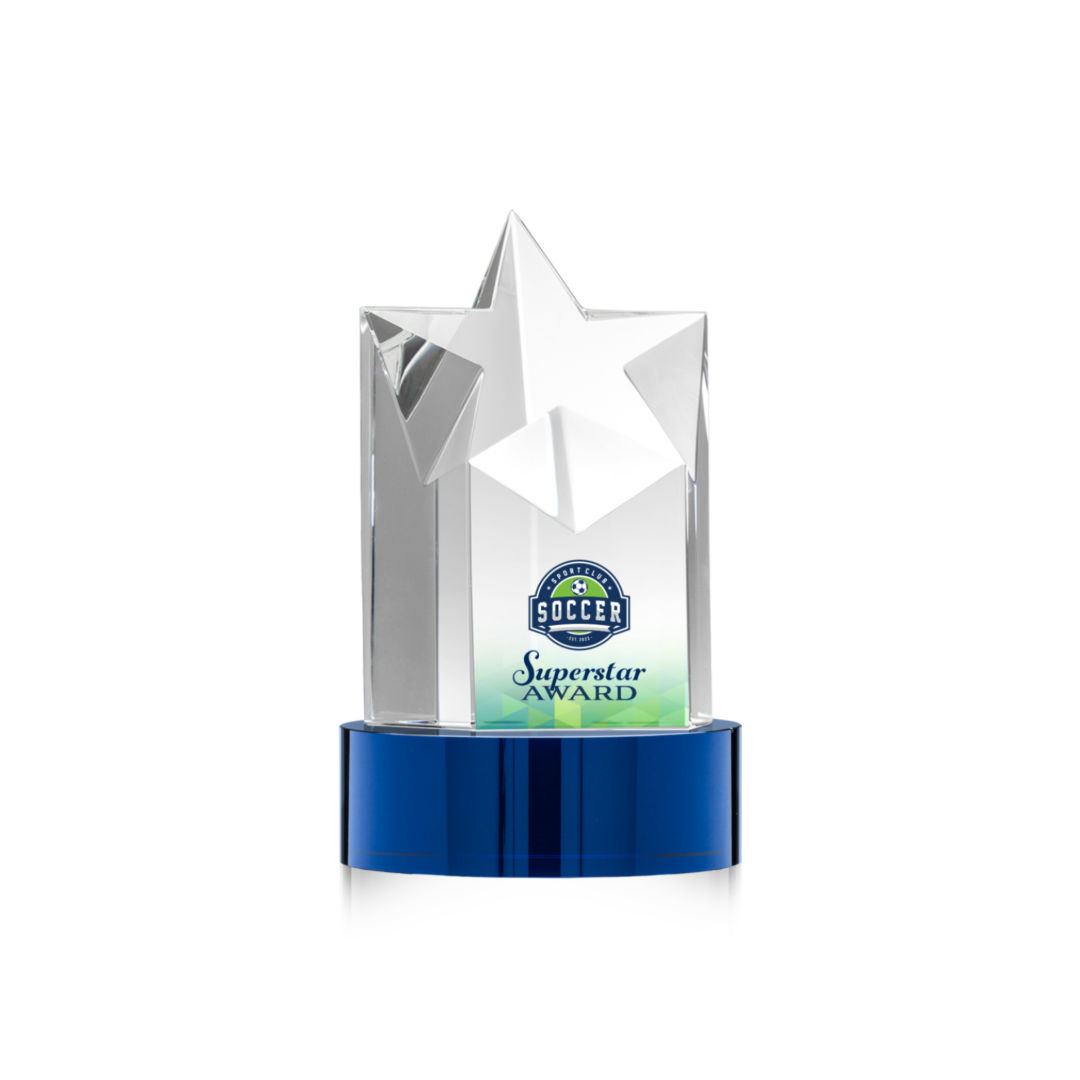 Berkeley VividPrint™ Award on Stanrich Base - Blue 9