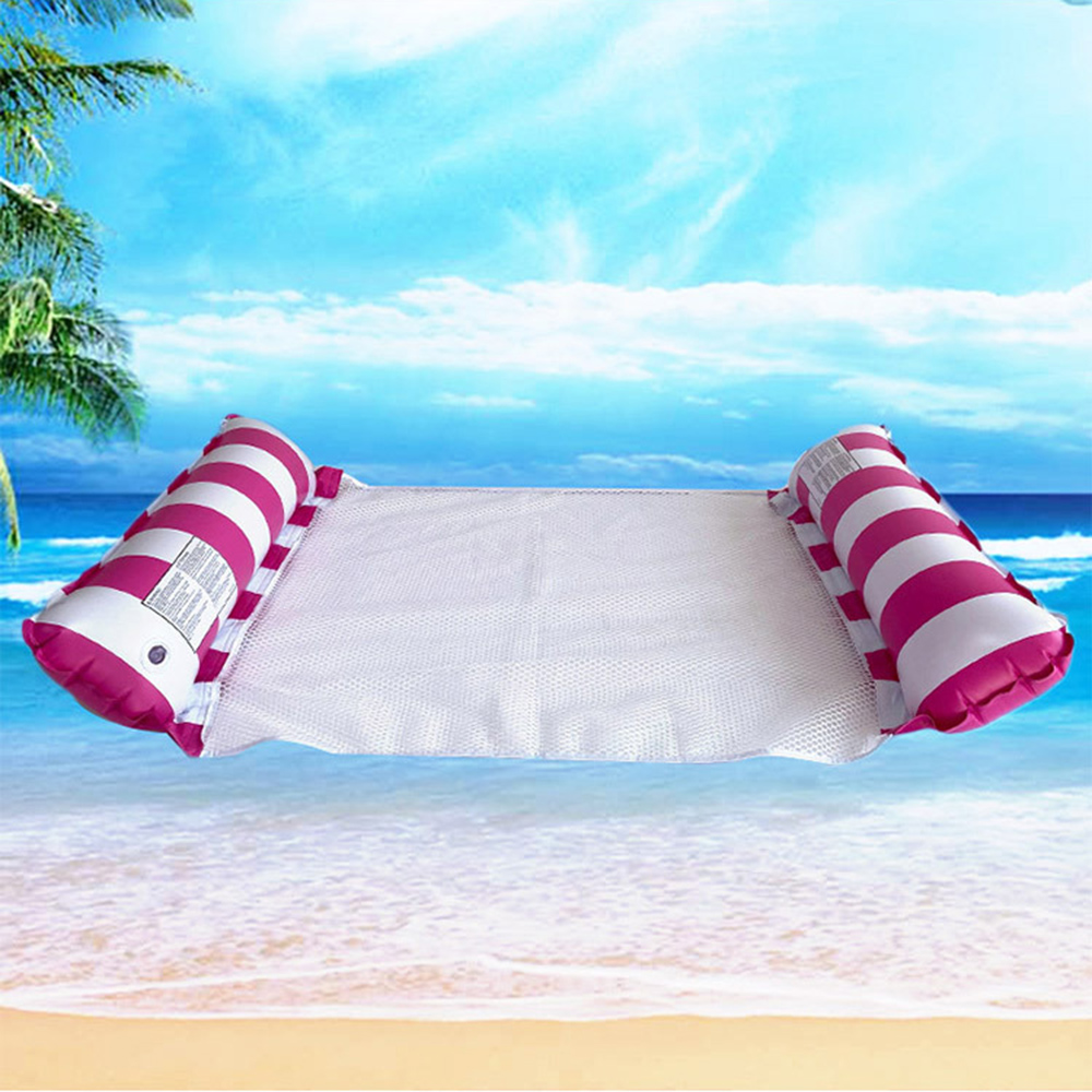 Striped Inflatable Floating Bed 2