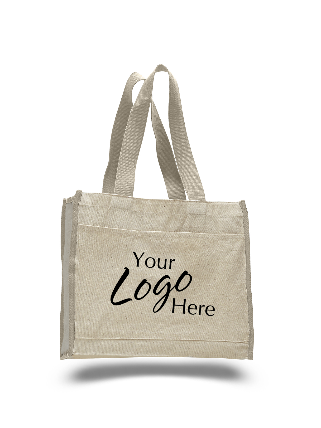 Canvas Tote Bag 14" W x 12" H with 5.25" Gusset 8