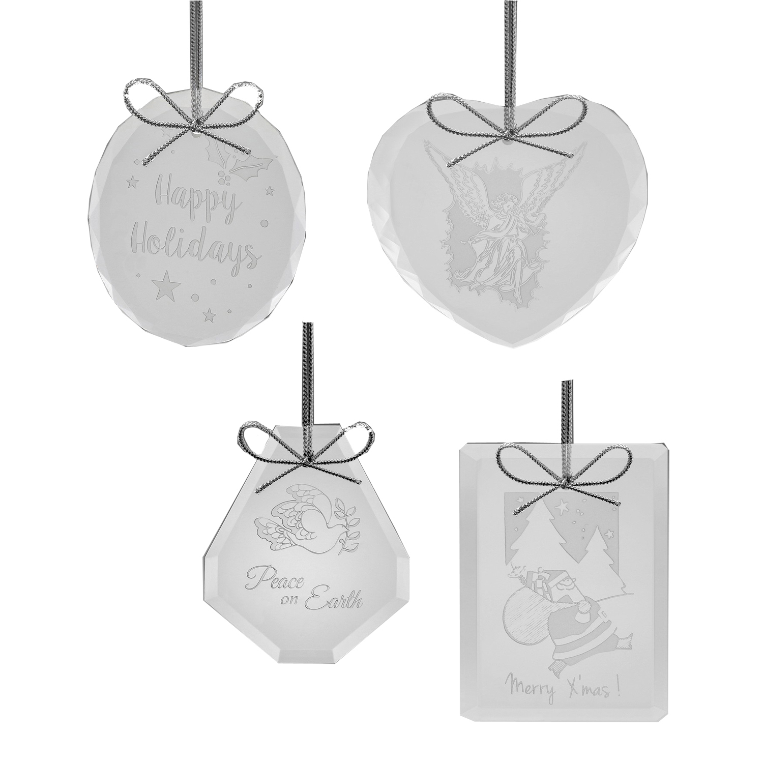 Starfire Clear Glass Ornaments 2