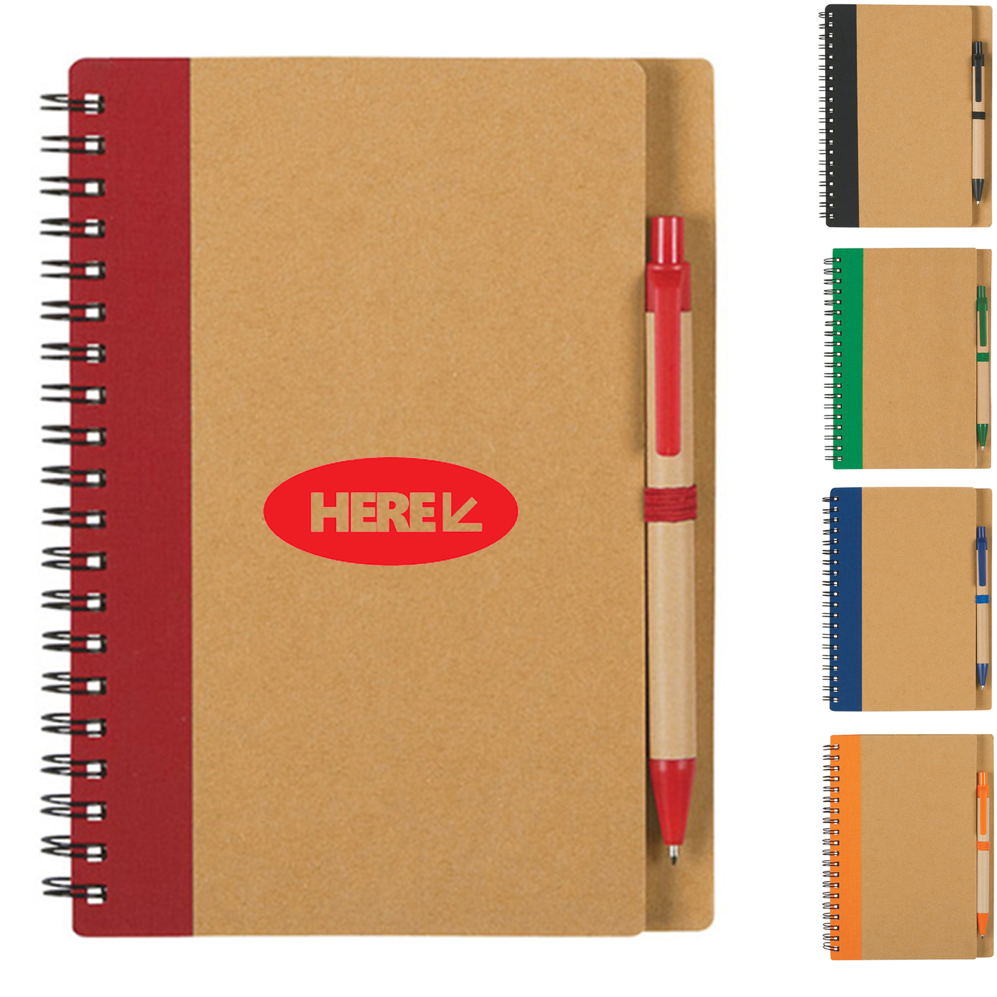 Eco Spiral Writing Notebook Set 4