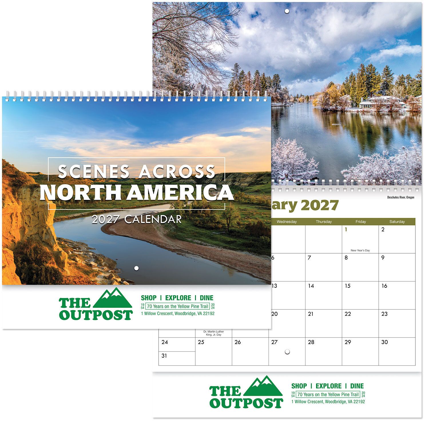 SCENES AMERICA WALL CAL SPIRAL