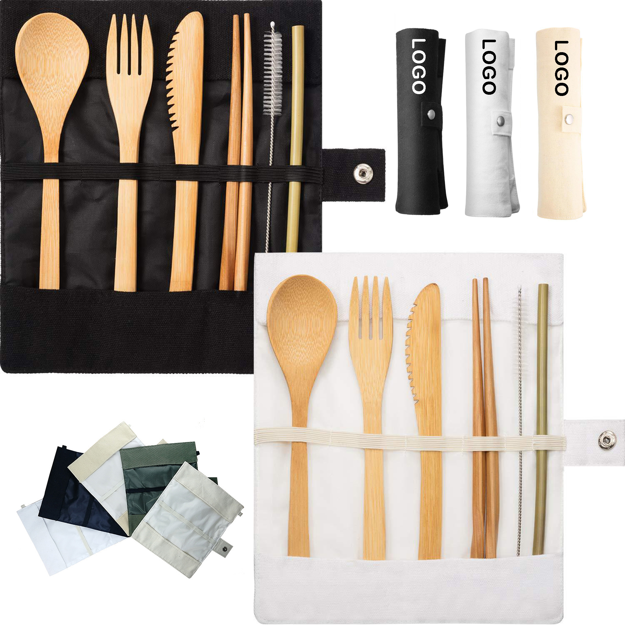Bamboo Tableware Set of 7 7