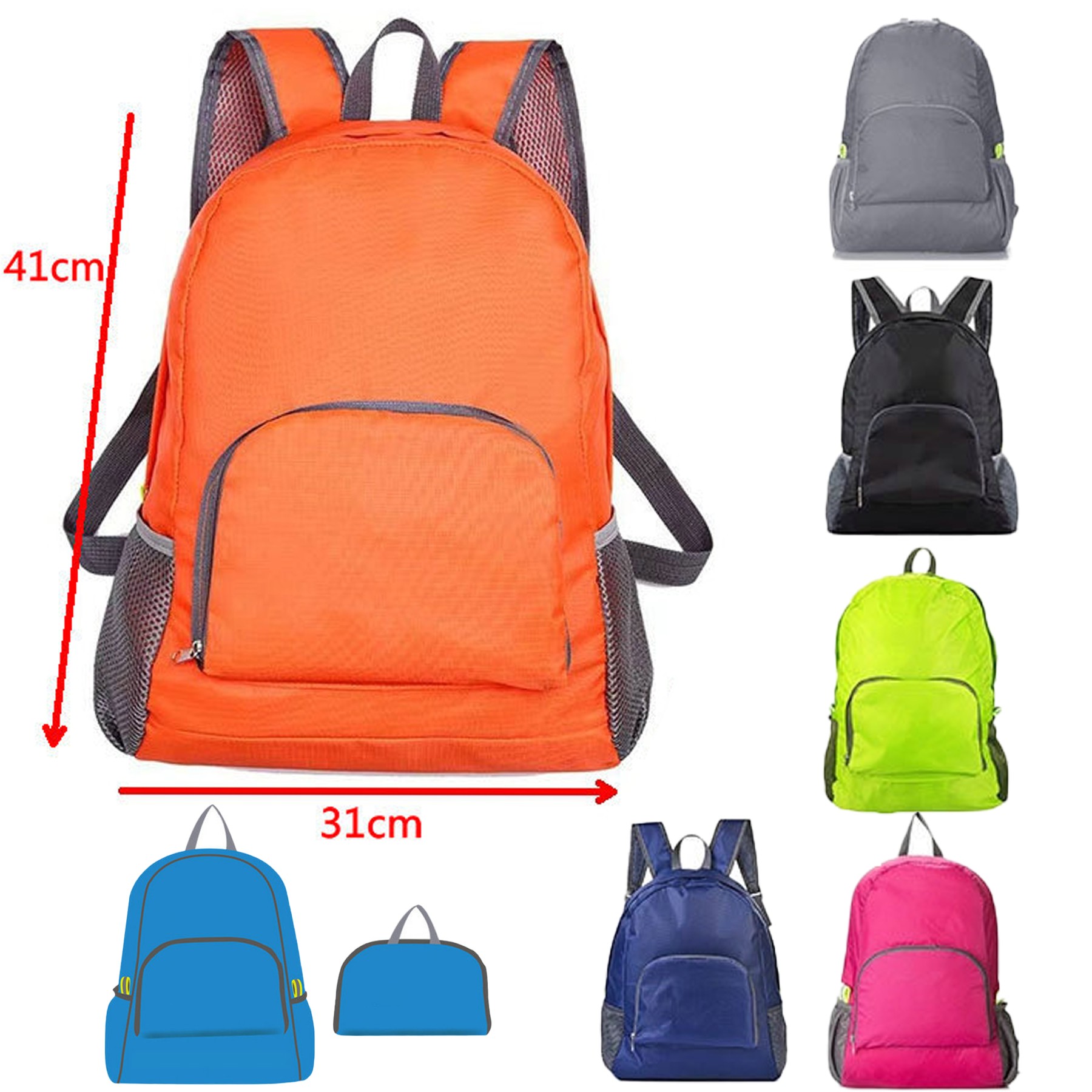 Oxford Cloth Folding Backpack 3