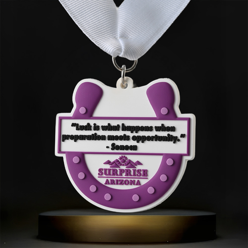 Custom Soft 3D PVC Medal (1.5" Round or 2"x1" Rectangle)