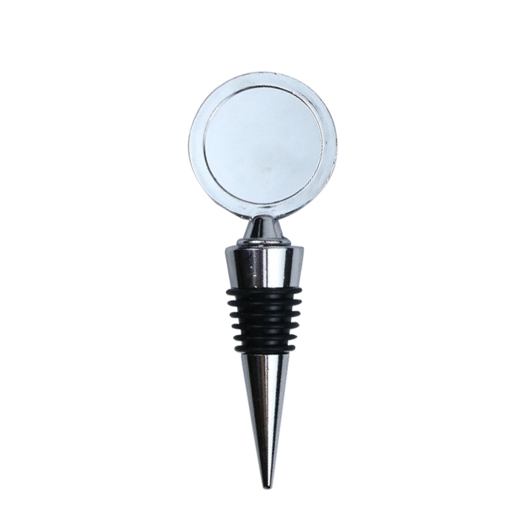 Wide Rim Round Medal Wine Stopper Cork 5