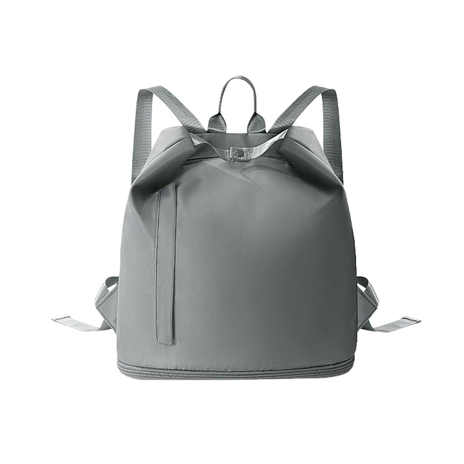 Compact Waterproof Polyester Gym Backpack Shoe Compartment 3