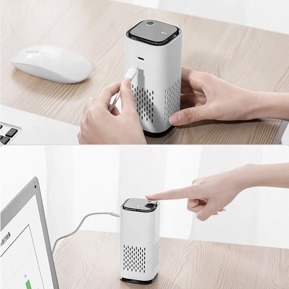 Mini HEPA Car Office Air Purifier 5