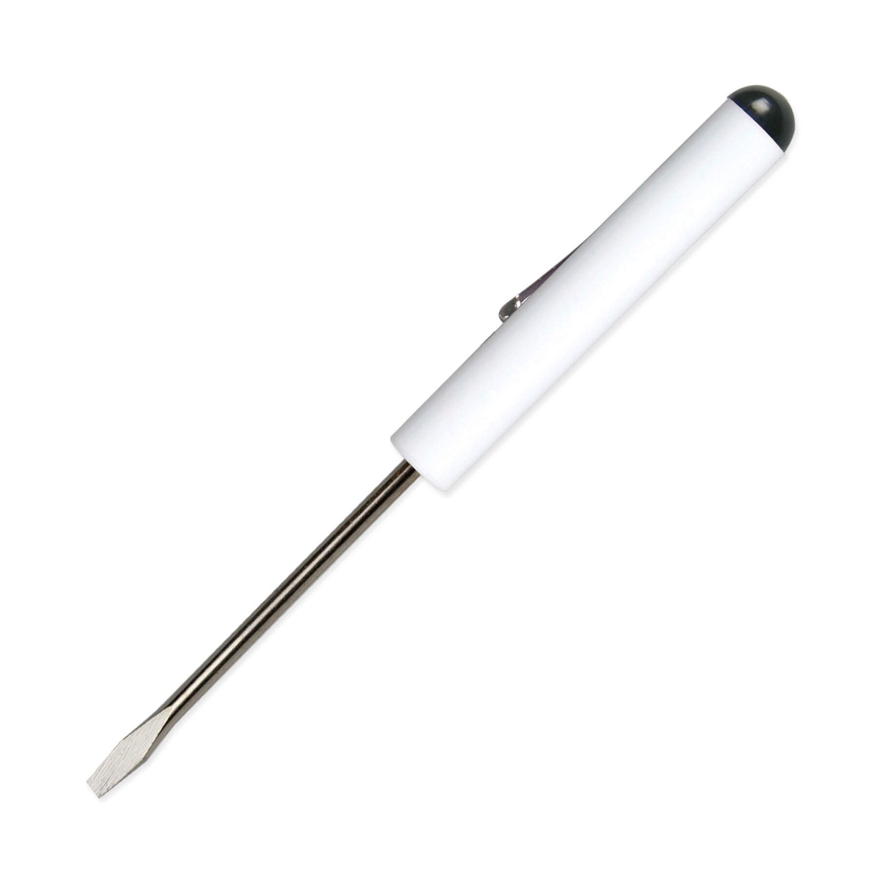 Pocket Screwdriver 1/8" Flat Tip Blade + Button Top 5