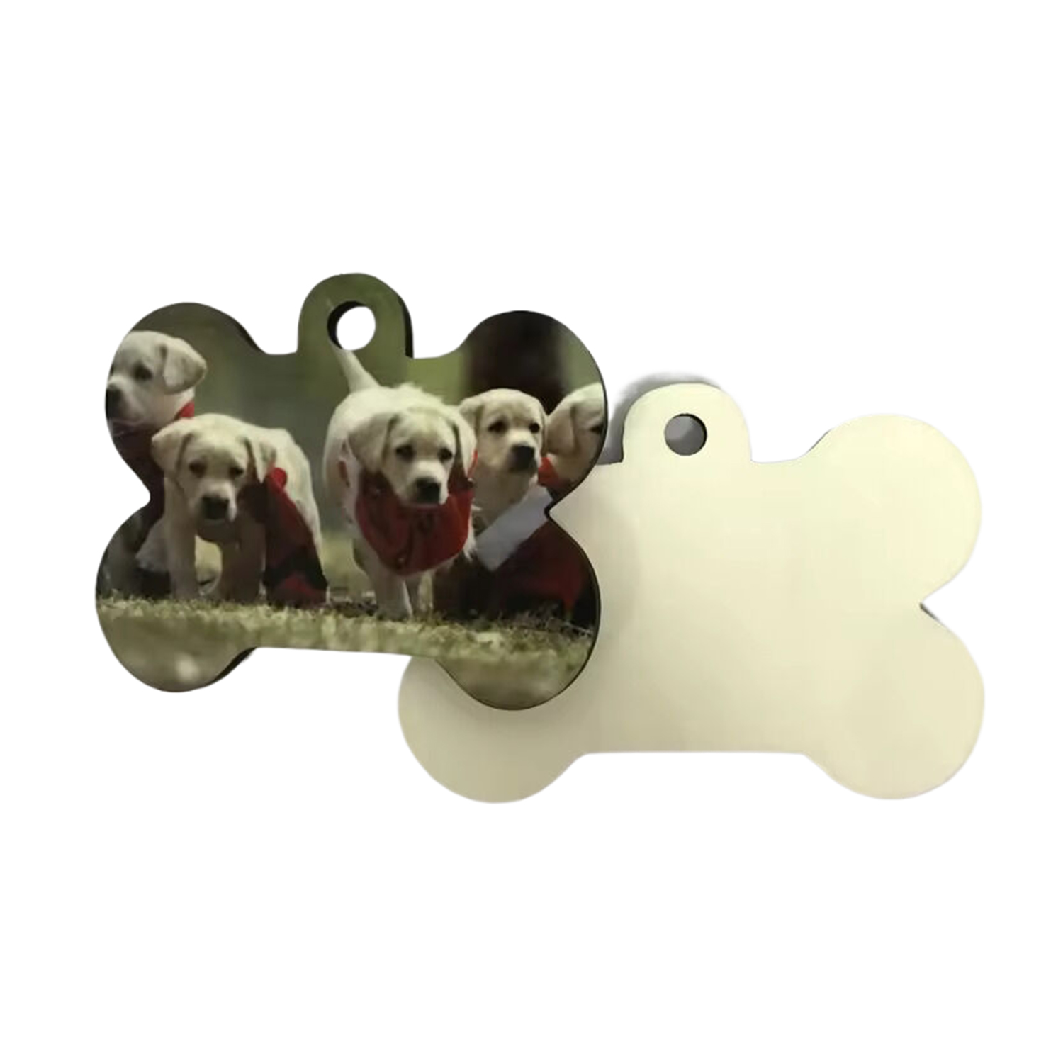 Bone Shaped Sublimation MDF Keychain 3
