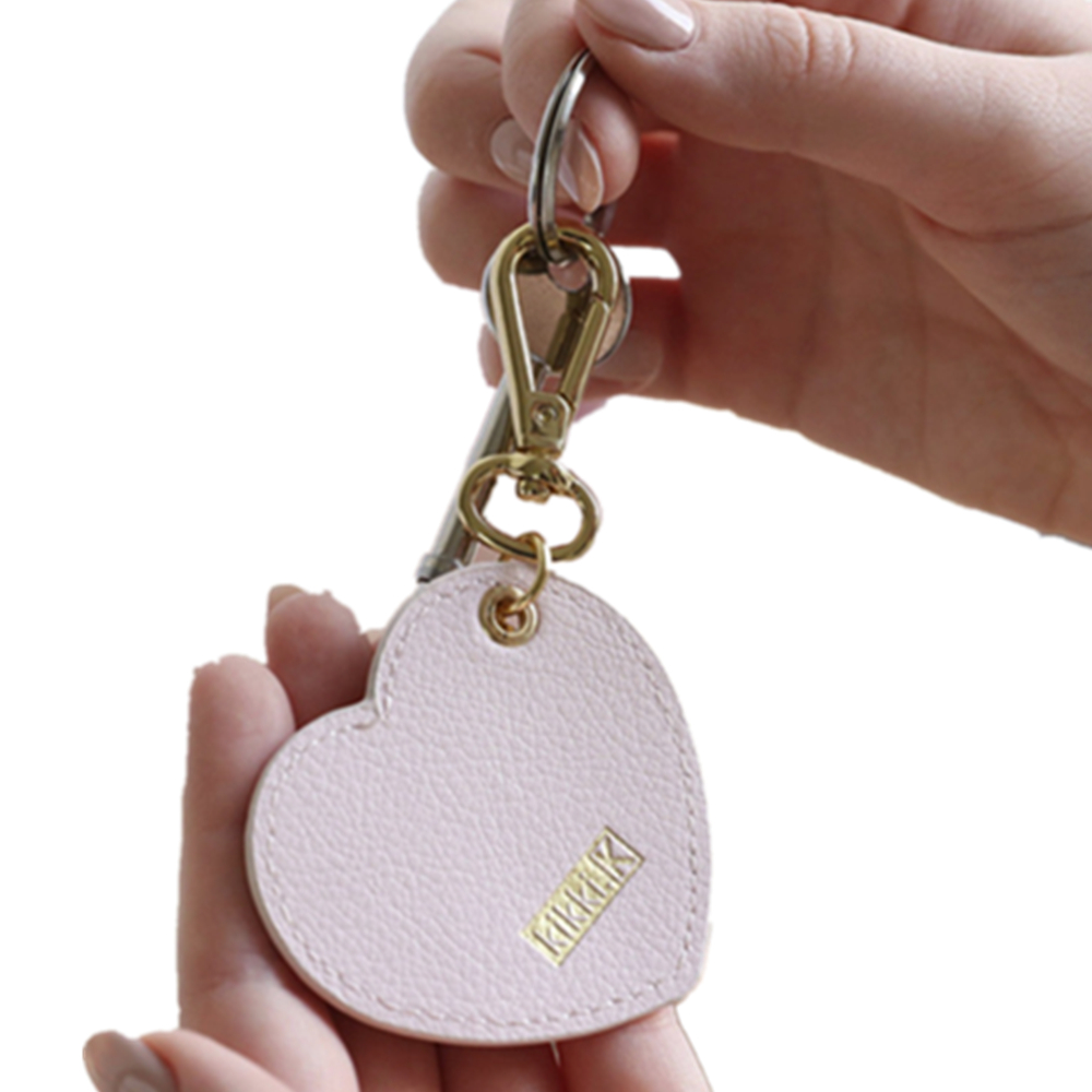 Heart Shape Leather Key Ring Key Chain 4
