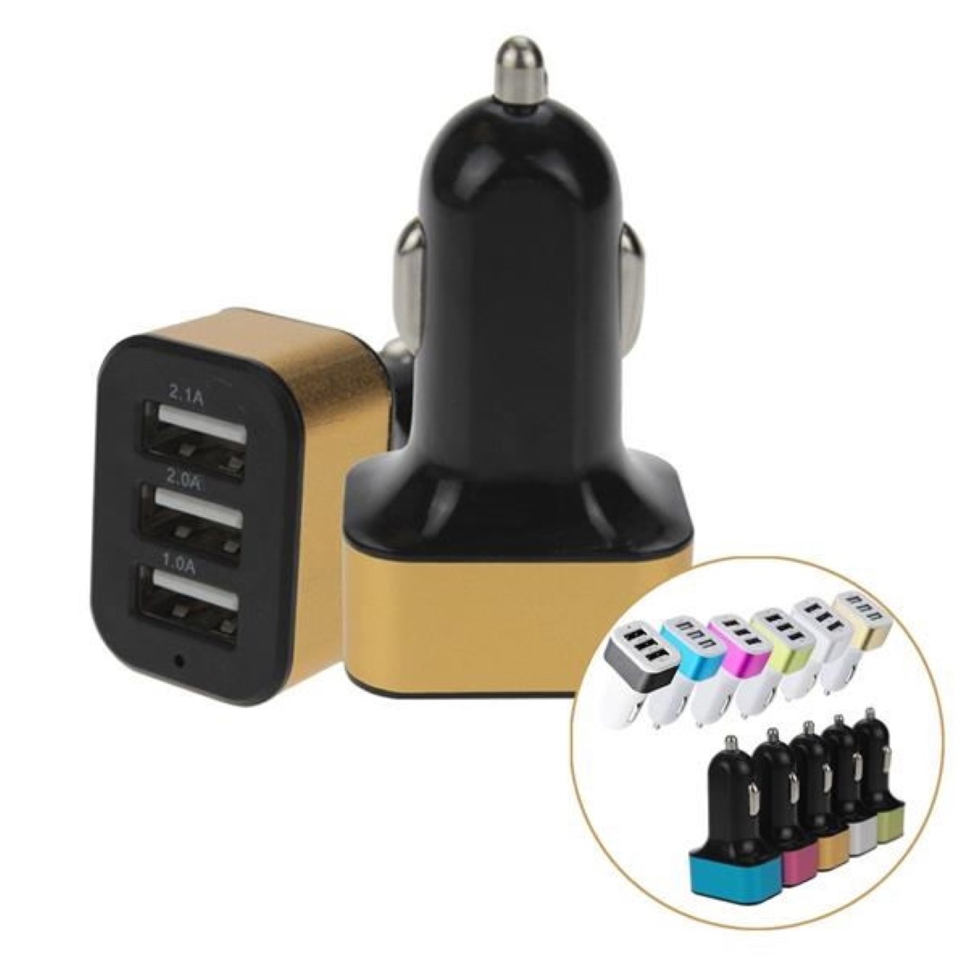 Three-Port USB Car Charger 4