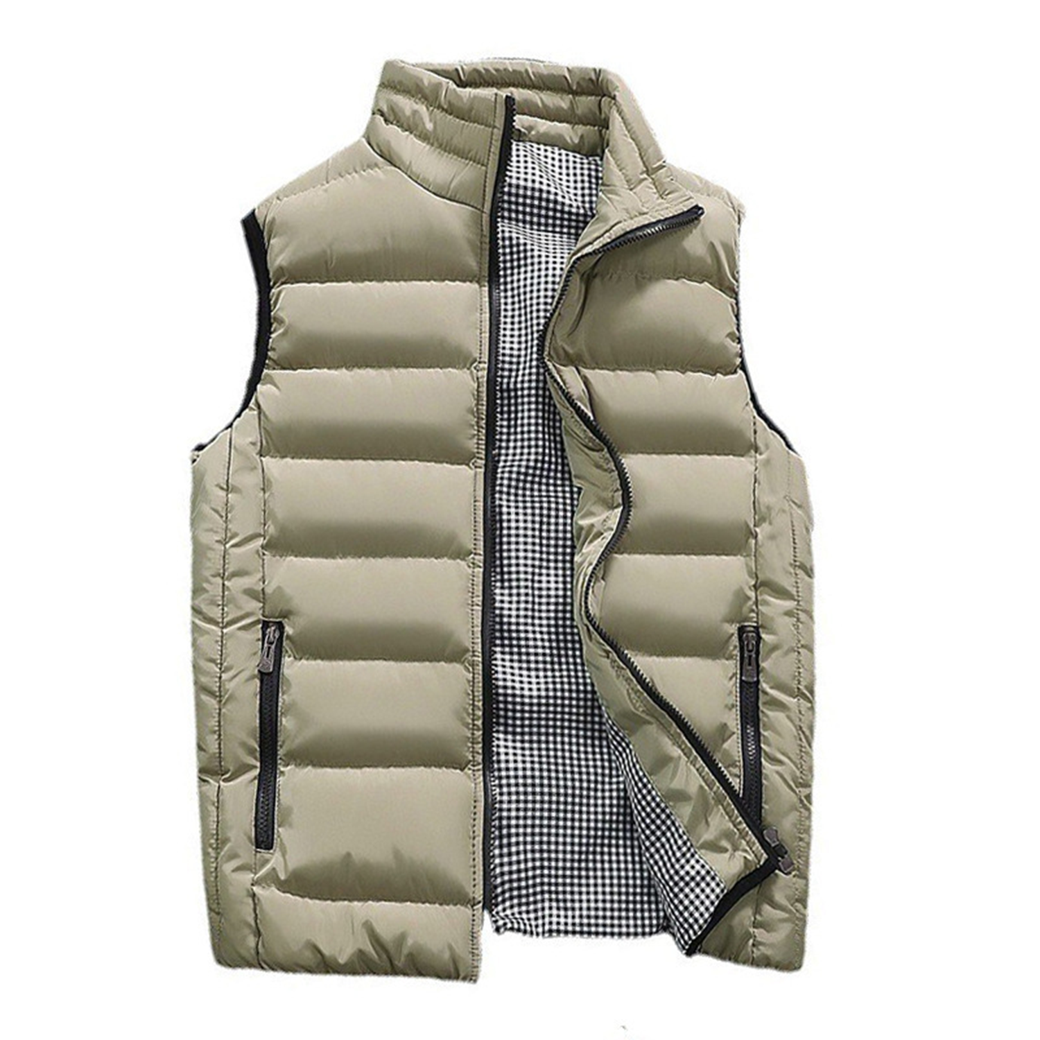 Mens Solid Winter Sleeveless Vest 5