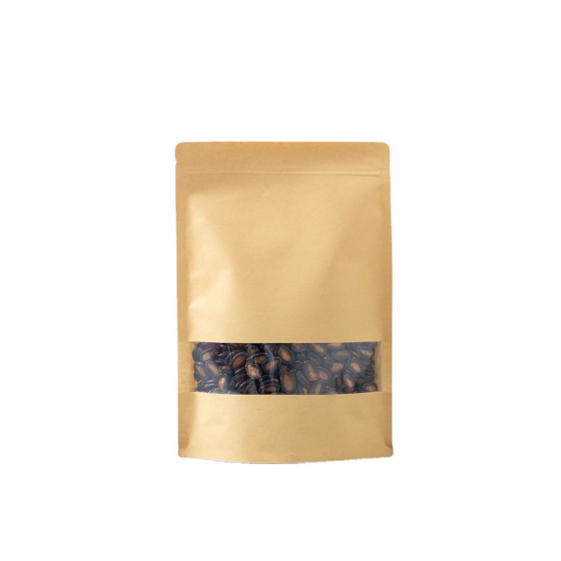 Stand-Up Sealing Kraft Food Storage Transparent Window Bag 3