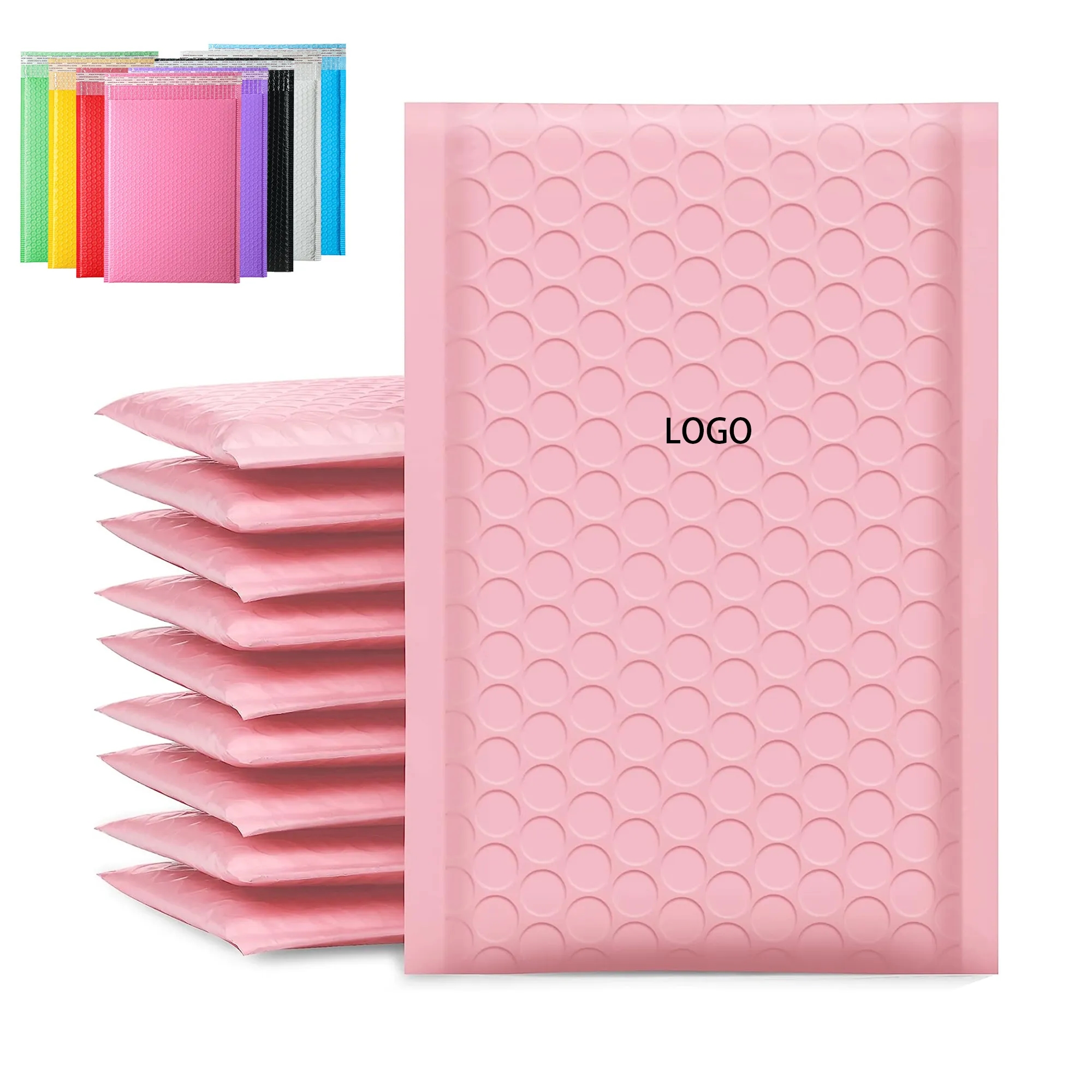 Matte Multi-Colored Bubble Self-Adhesive Courier Bag 4