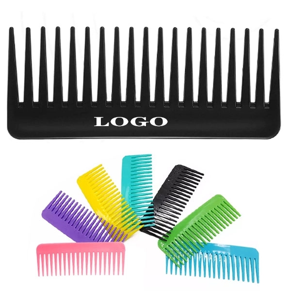 Plastic Wide tooth Hair Comb 6