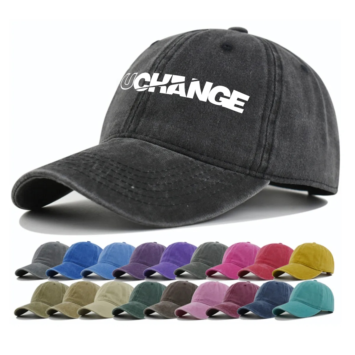 Custom Washed Vintage Baseball Cap Classic Six-Panel 9