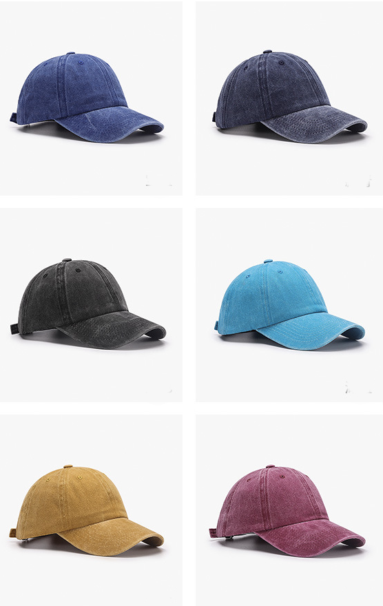Adjustable Low Crown Cotton Baseball Cap 9