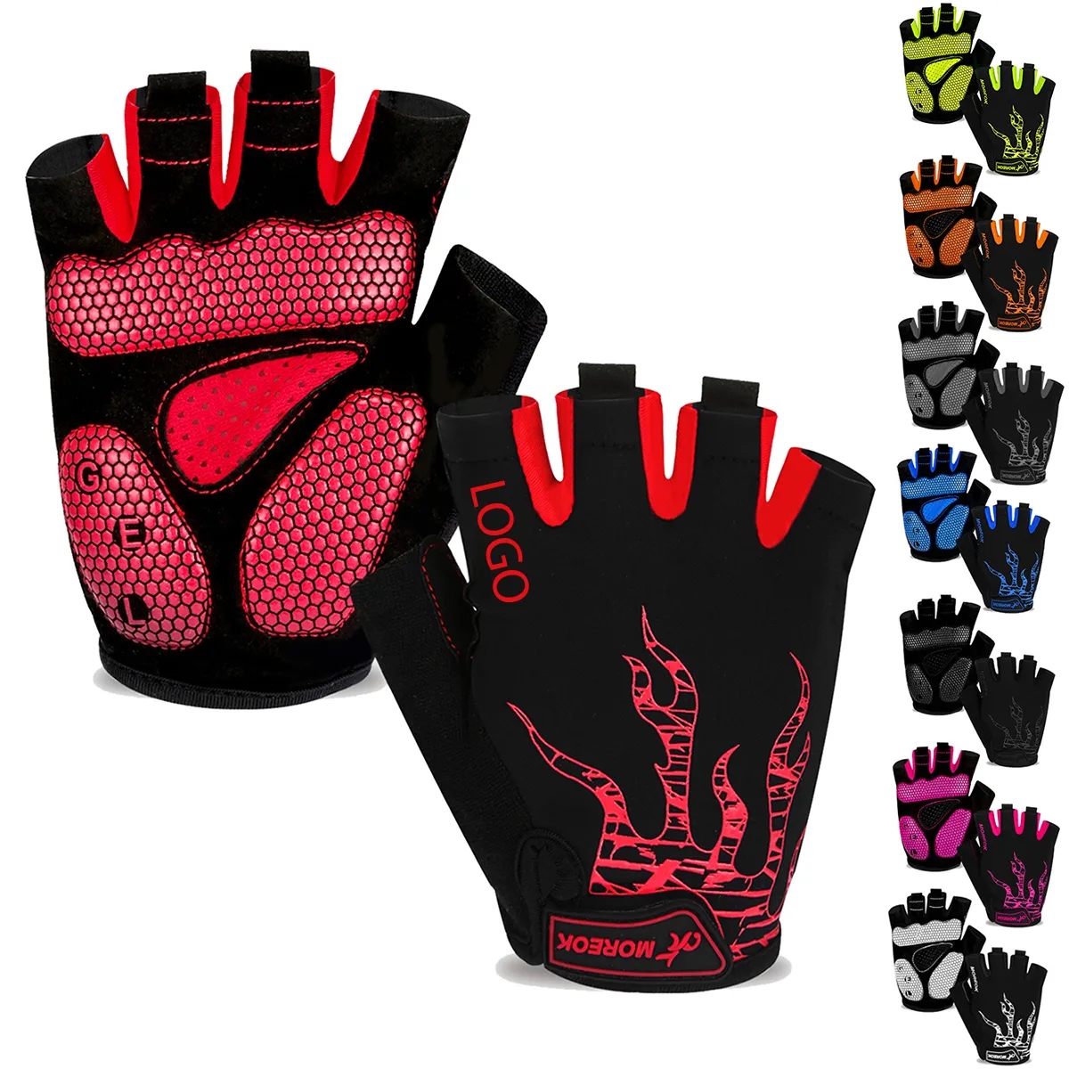 Professional Riding Gloves Road Biking Motorcycle Anti-Slip 6