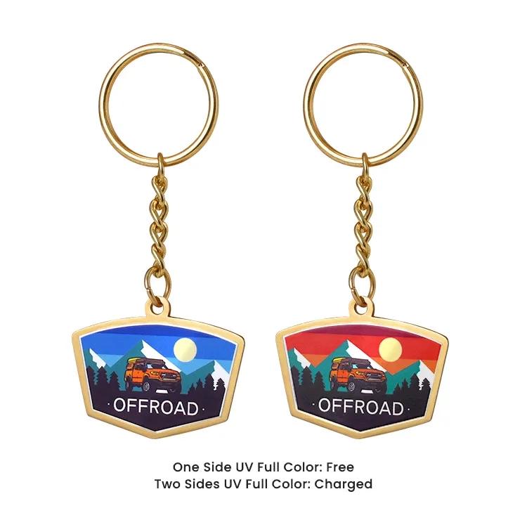 Metal Print Keychains 1.5" 12