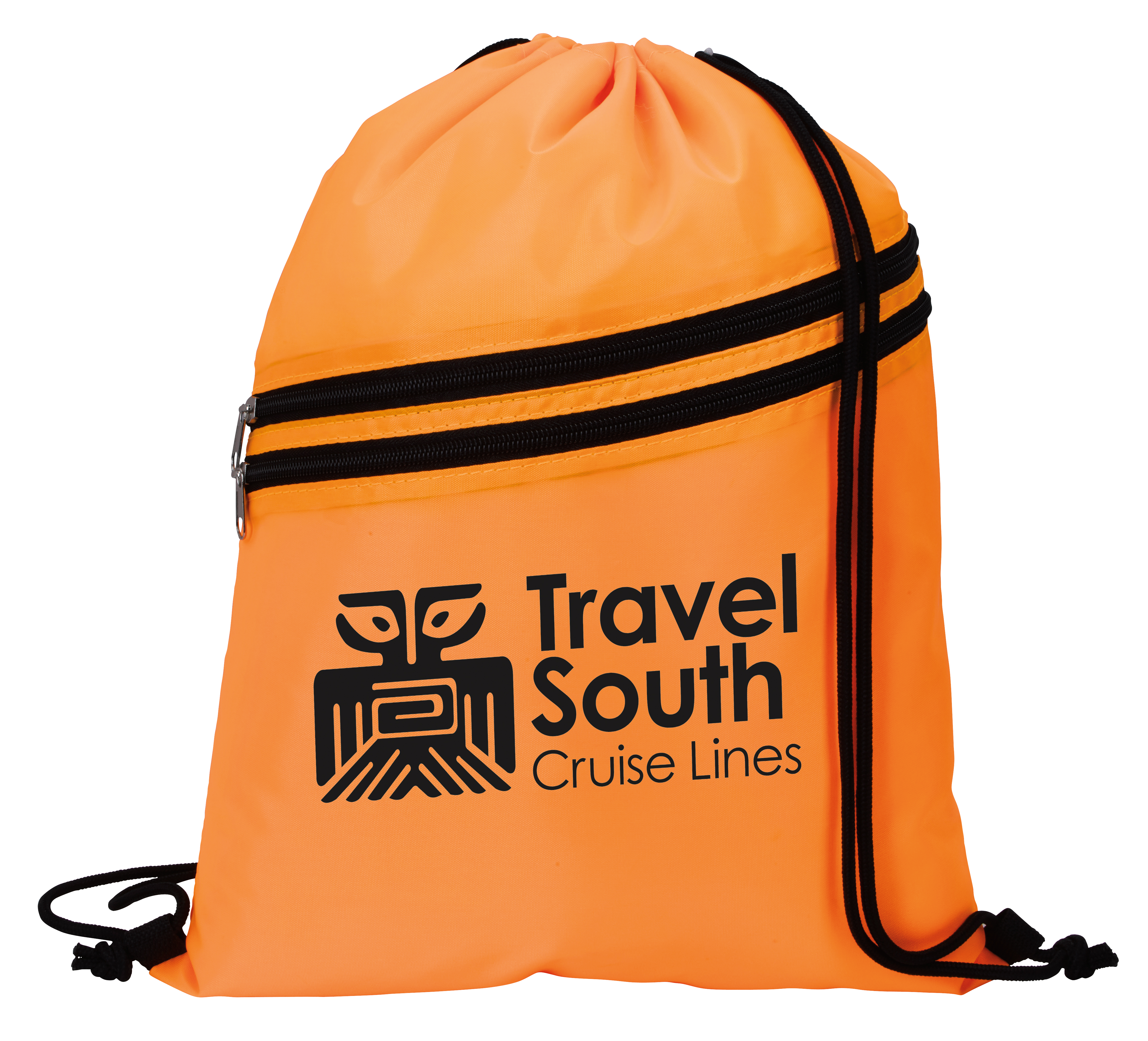 Good Value™ Neon Multi-Zippered Drawstring Backpack 28