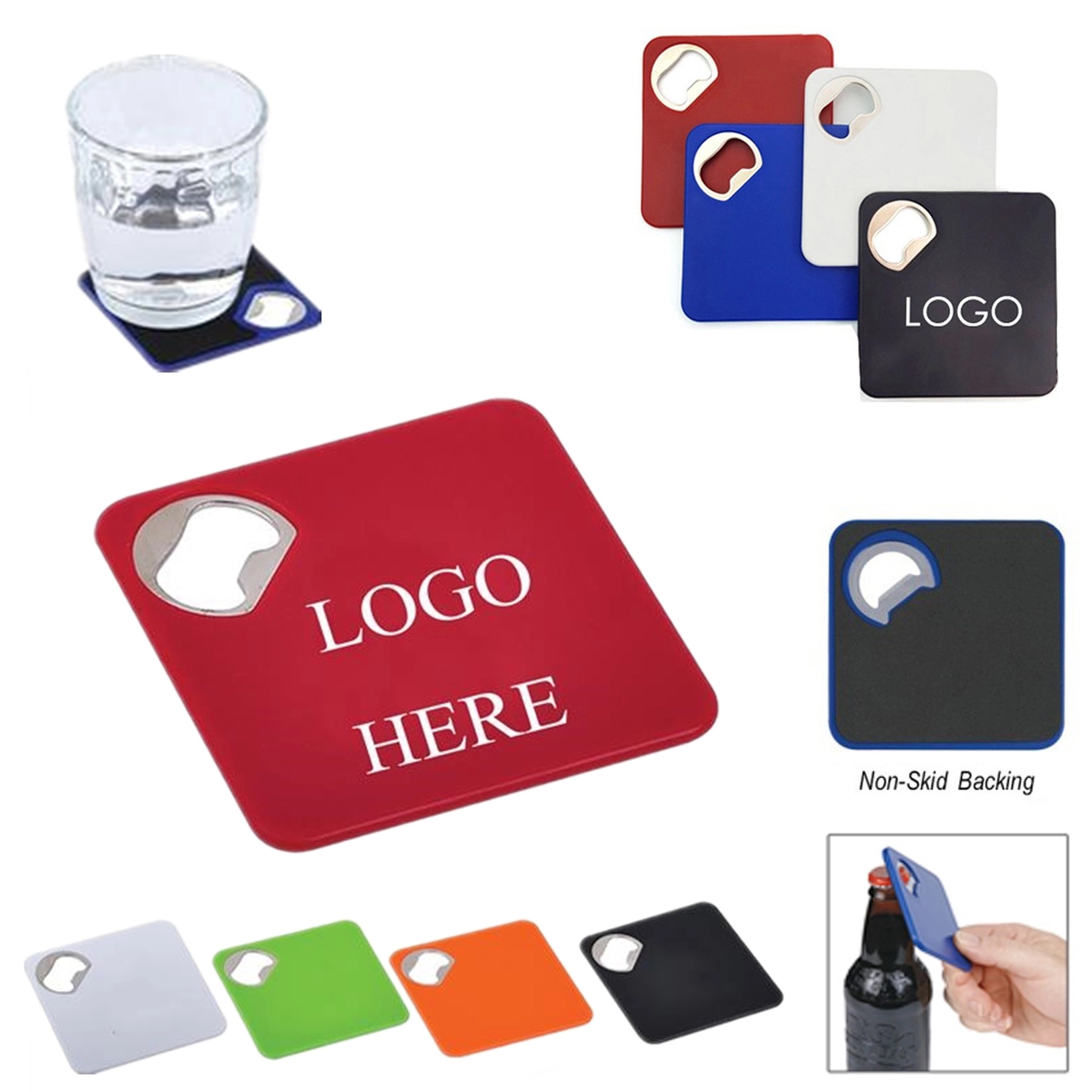 Beverage Coasters with Bottle Opener 3