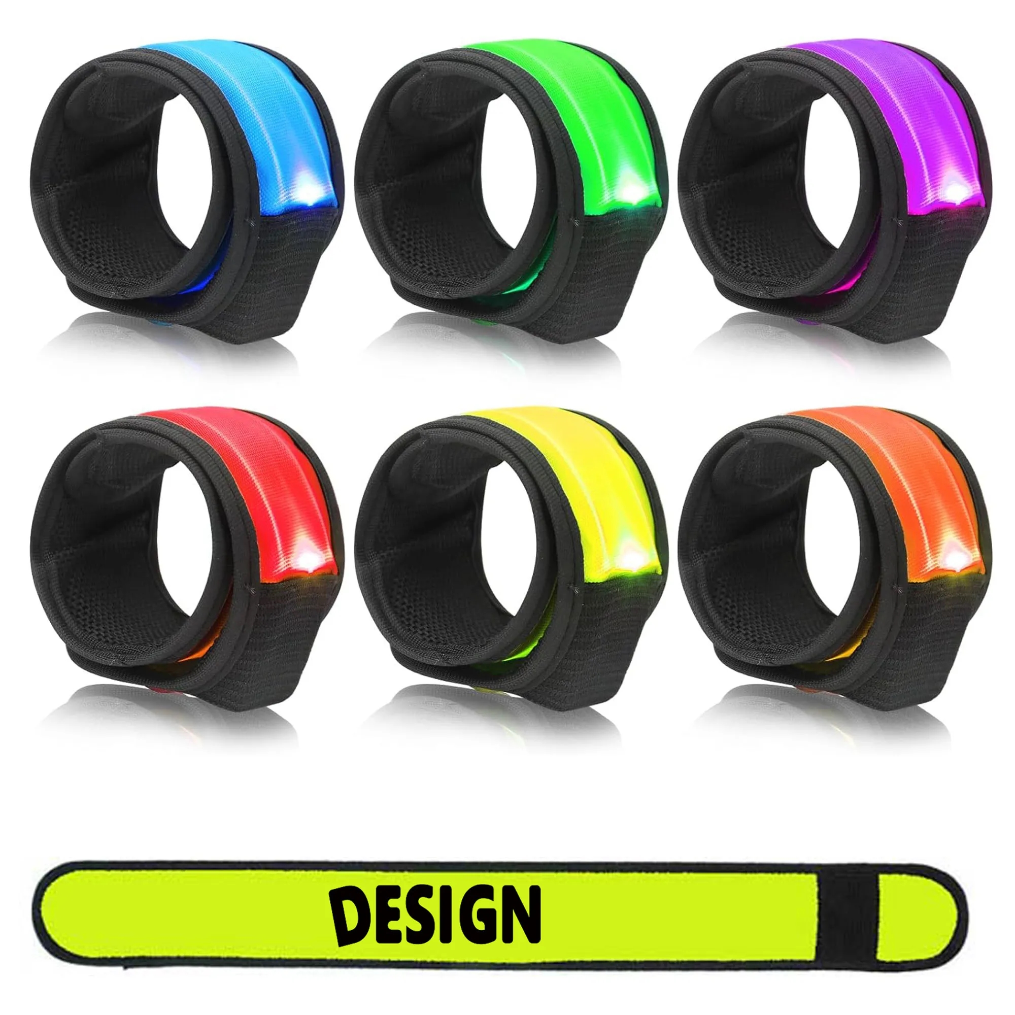 LED Glow Slap Bracelets MOQ 100PCS 2
