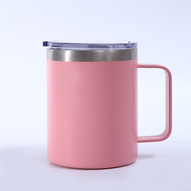 Durable Metal Stainless Steel Outdoor Drinking Water Cup Coffee Mug With Handle 5