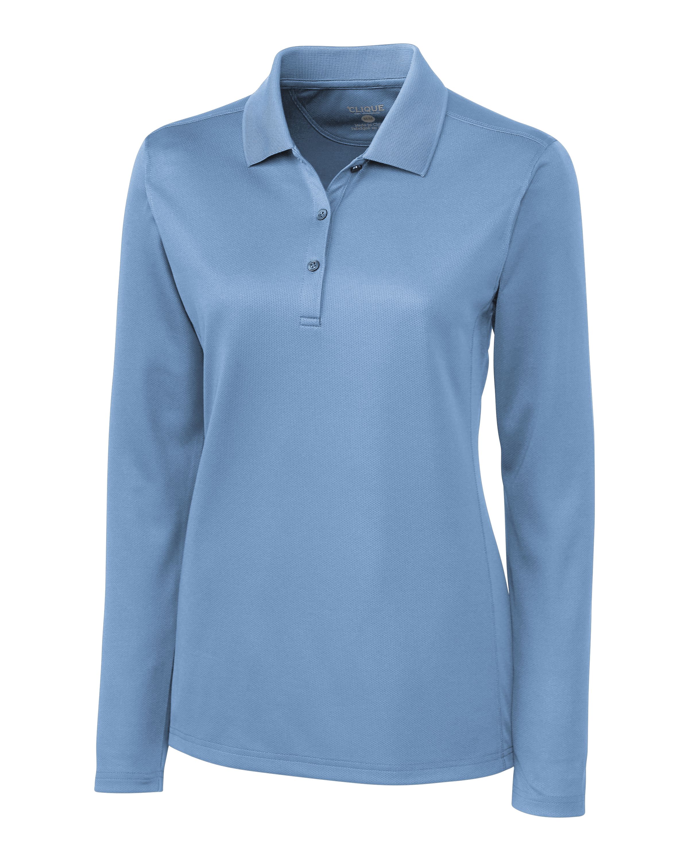 Clique Ice Pique Tech Womens Long Sleeve Polo 60
