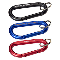Aluminum Carabiner with Key Ring 2